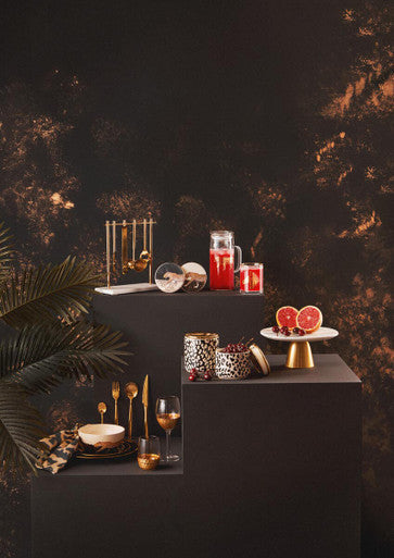 Avie Glow 16 Piece Gold Cutlery Set