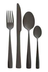 Avie 16 Piece Onyx Cutlery Set