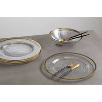 Avie 16 Piece  Black and Matte Gold Cutlery Set