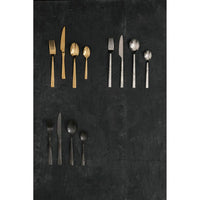 Avie 16 Piece White Faux Marble Cutlery Set