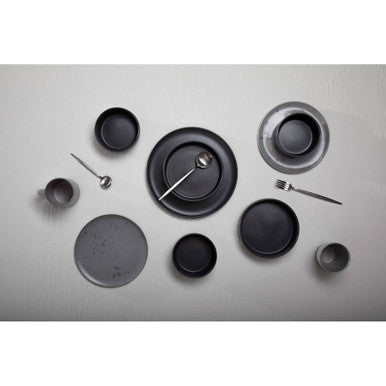 Modern Retro 16 Piece Matte Silver Cutlery Set