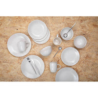 Modern Retro 16 Piece Matte Silver Cutlery Set