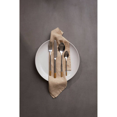 Avie 16Pc Gold And Silver Finish Cutlery Set