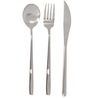 Mimo 6 Piece Silver Travel Cutlery Set with Case