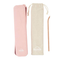 Mimo 6 Piece Rose Gold Travel Cutlery Set with Case