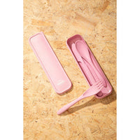 Mimo Pink 3 Piece Travel Cutlery Set