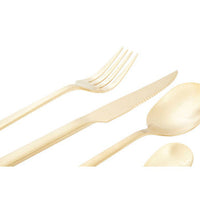 Avie 16 Piece Gold Finish Cutlery Set