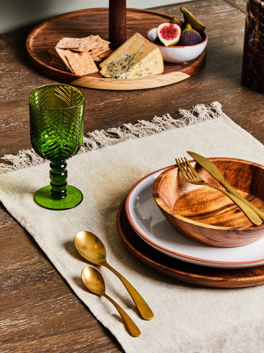 Avie 16 Piece Antique Gold Finish Cutlery Set