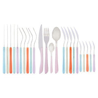 Zuma 24Pc Multi Pastel Coloured Cutlery