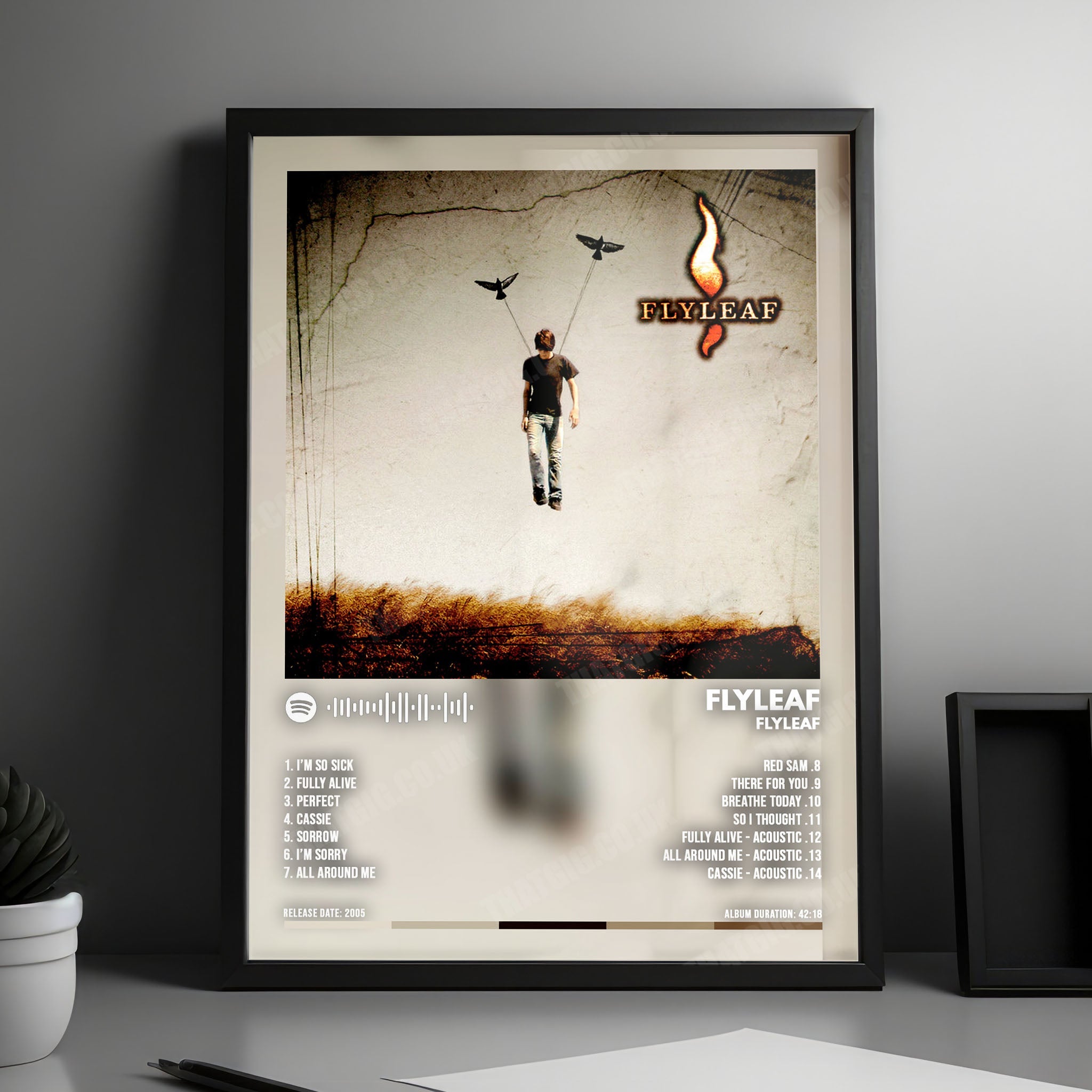 Flyleaf "Flyleaf" Album Cover Poster - with Complete Tracklist