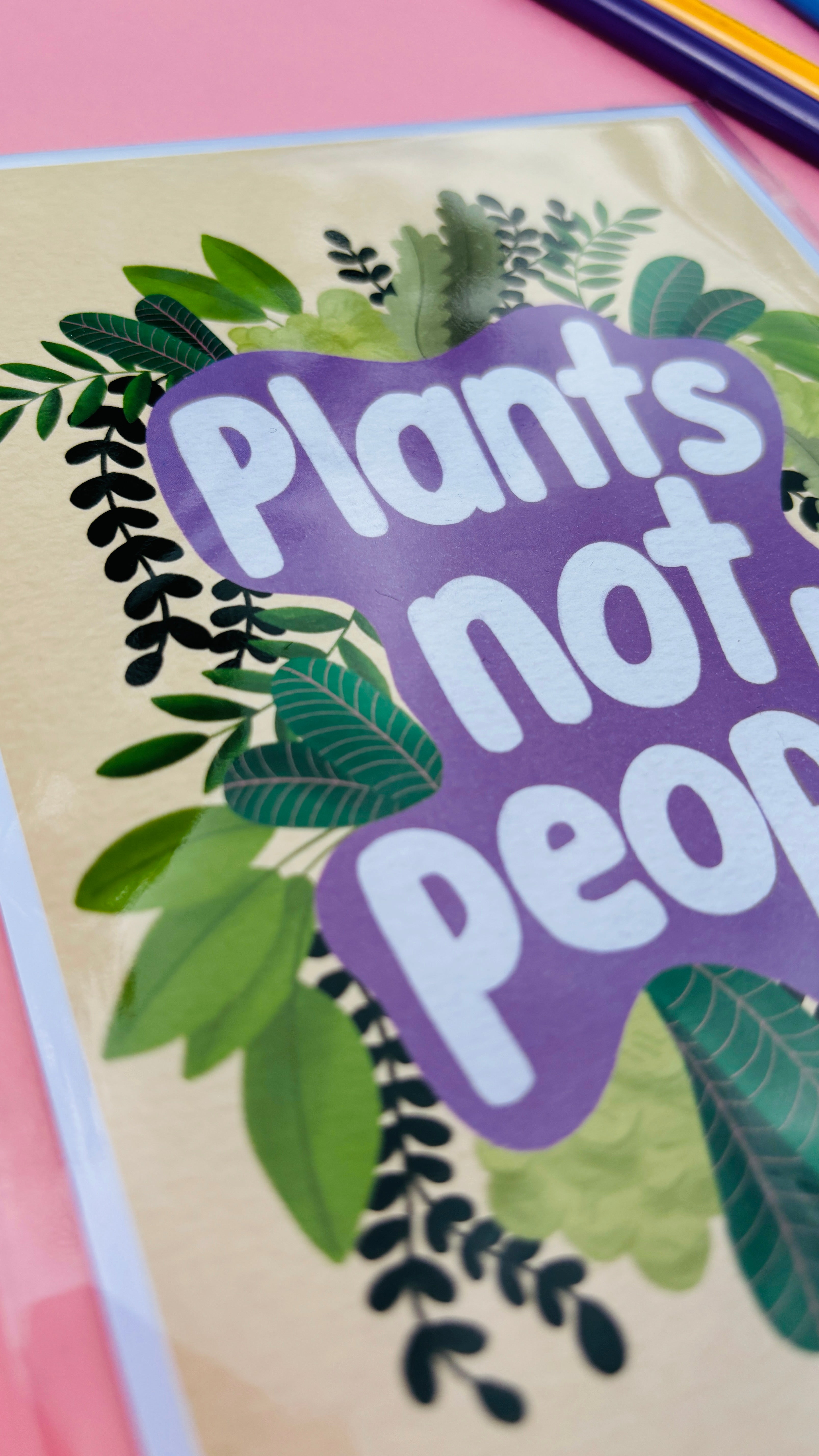 Funny Plant Wall Art- Introvert Gifts: Multiple sizes Available