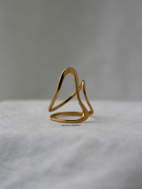 Lined ‘Liana’ Twist Ring