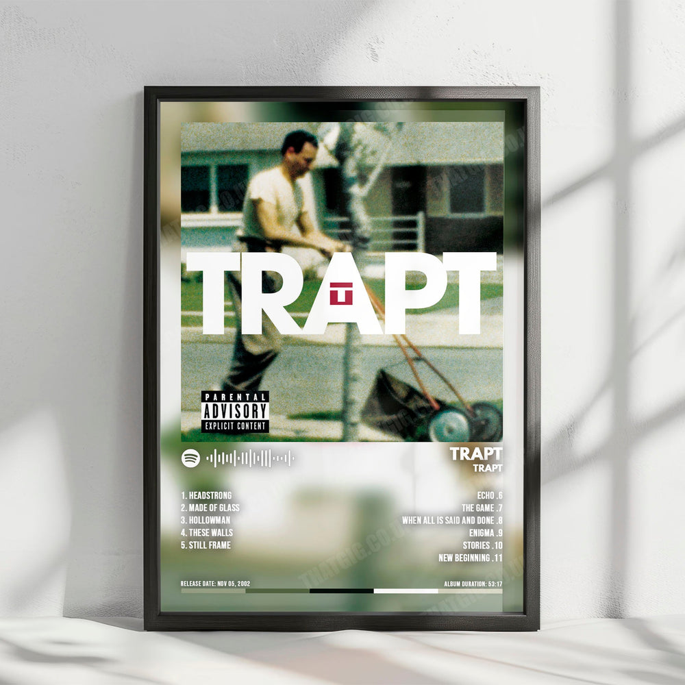 Trapt "Trapt" Album Cover Poster - with Complete Tracklist