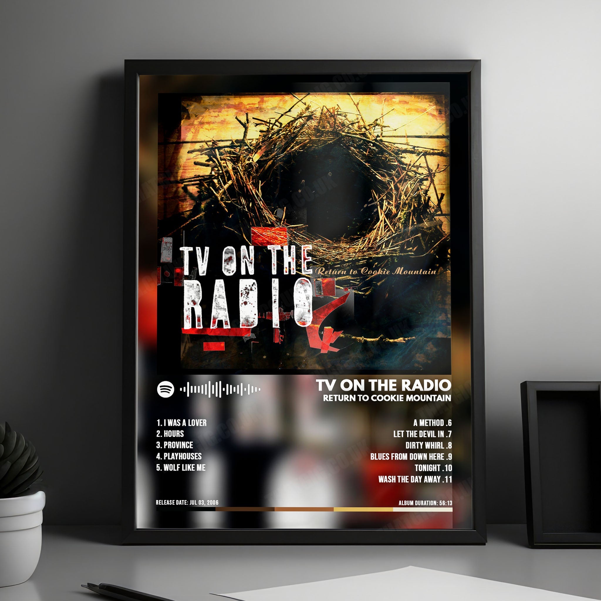 TV on the Radio "Return to Cookie Mountain" Album Cover Poster - with Complete Tracklist