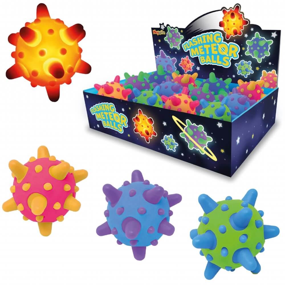 Children's 6cm Light Up Flashing Meteor Ball Sensory Toy