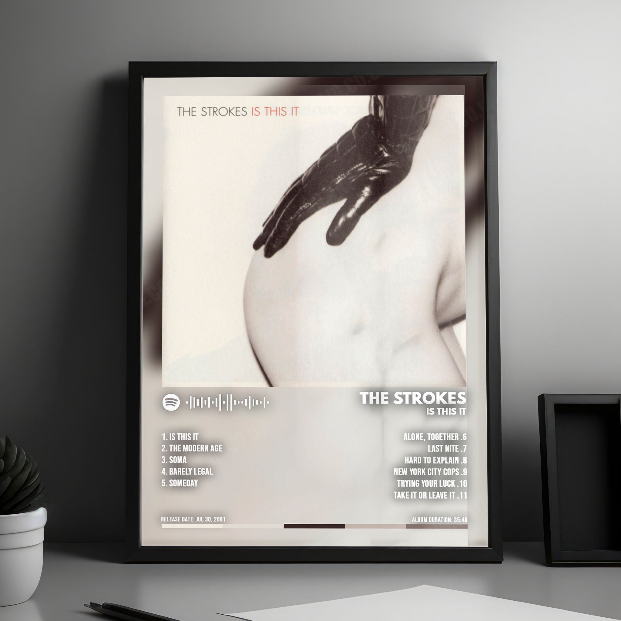 The Strokes "Is This It" Album Cover Poster - with Complete Tracklist