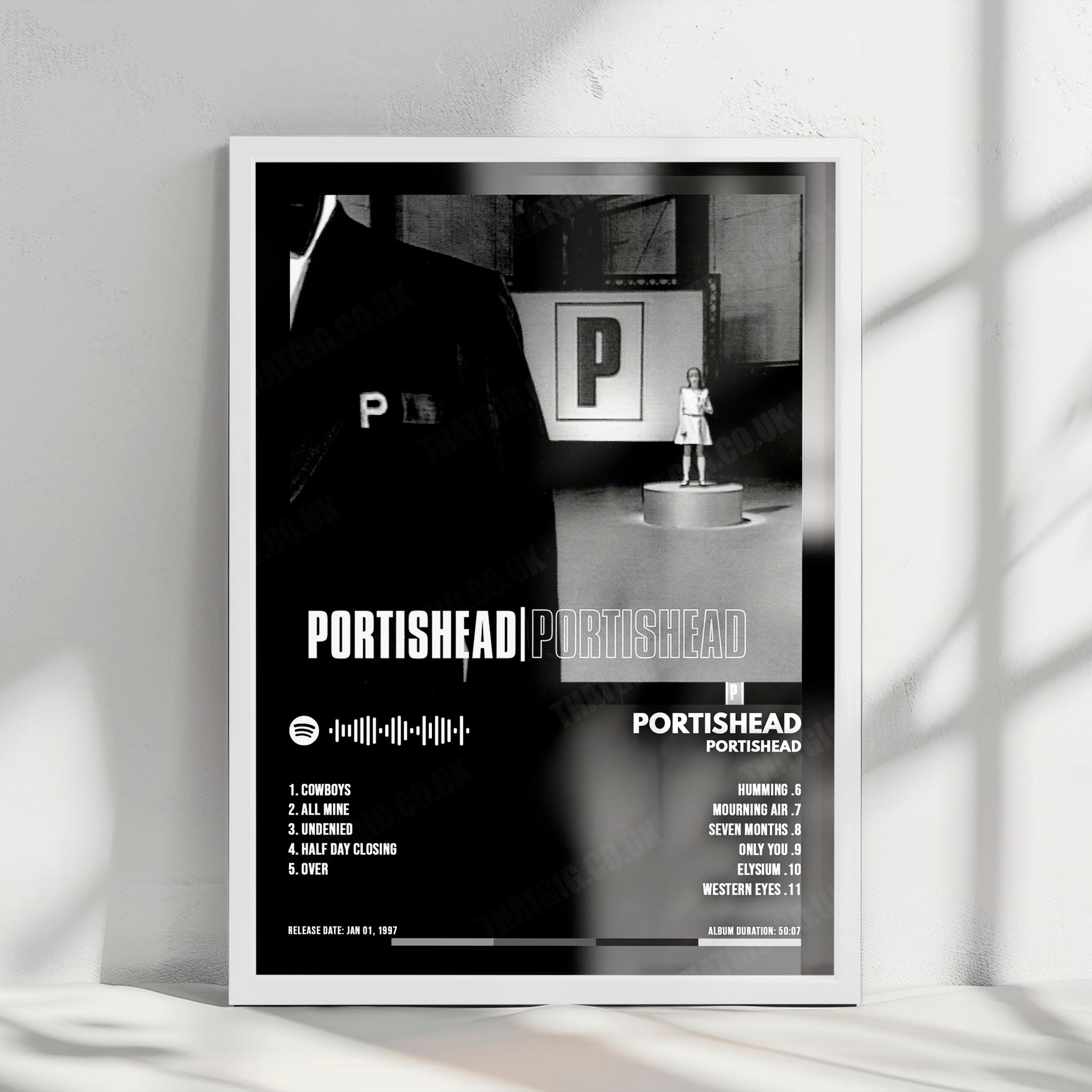 Portishead "Portishead" Album Cover Poster - with Complete Tracklist