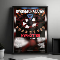 System of a Down "Hypnotize  " Album Cover Poster - with Complete Tracklist