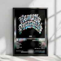 Drake "Honestly, Nevermind" Album Cover Poster - with Complete Tracklist