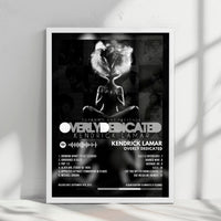 Kendrick Lamar "Overly Dedicated" Album Cover Poster - with Complete Tracklist