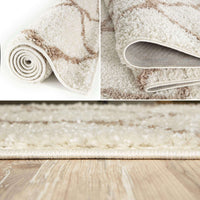 Moroccan Ivory Shaggy Rug | 730