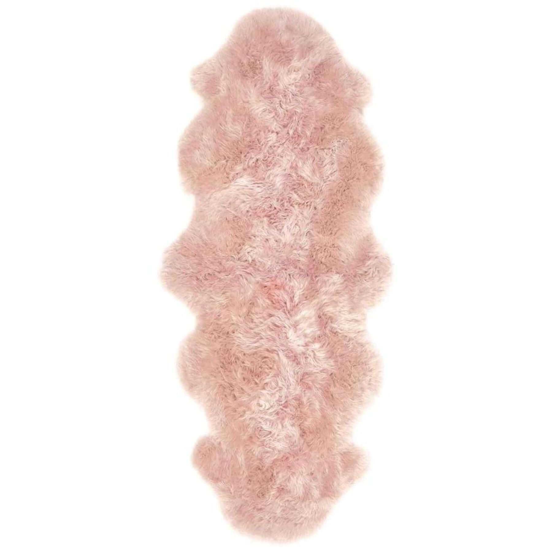 Genuine Rose Sheepskin Faux Fur Rug