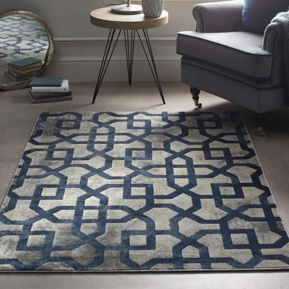 Avanti Navy Moroccan Rug