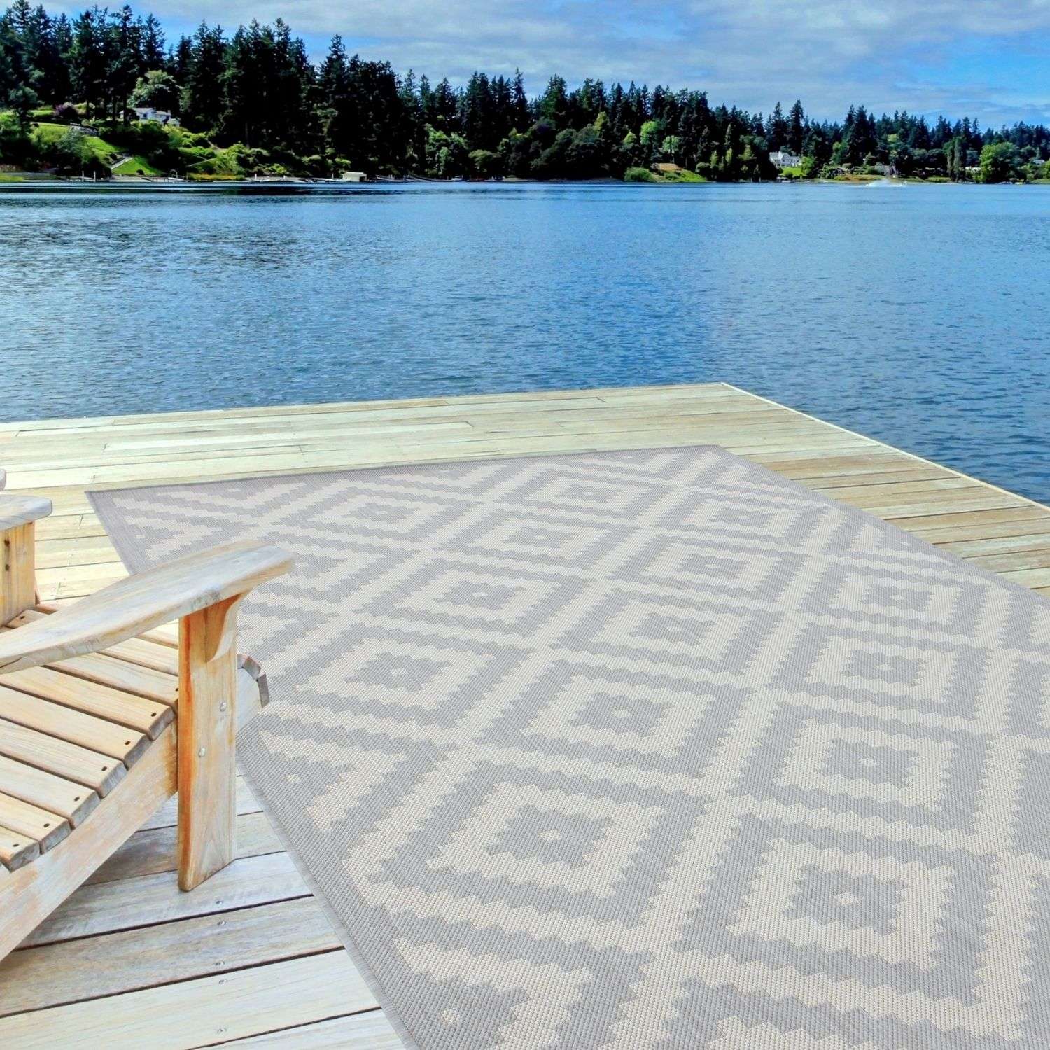 Ecology Grey Outdoor Rug – Stylish Durability for Indoor and Outdoor Spaces