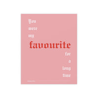 Fontaines DC - Favourite (Pink + White + Red)