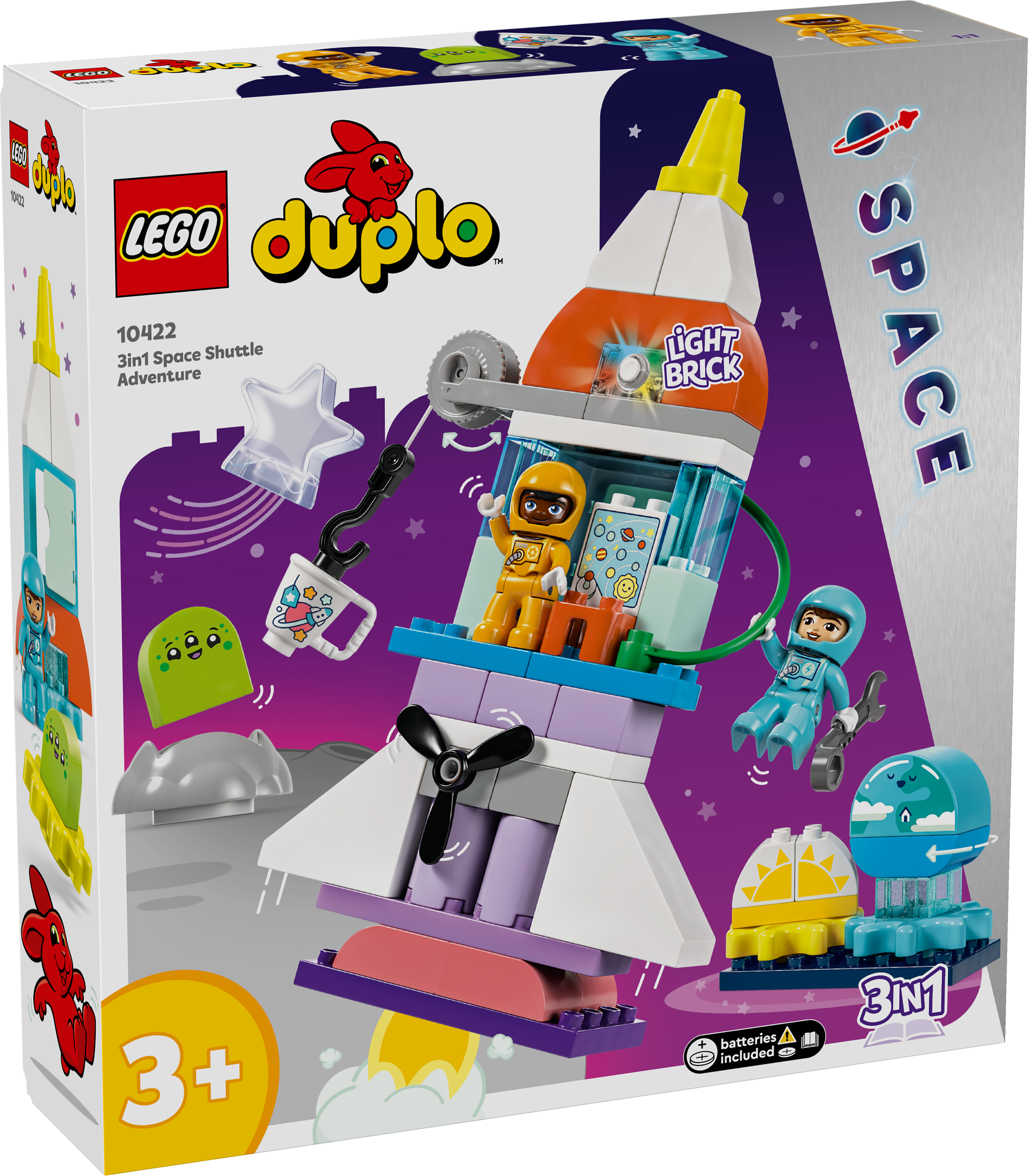 Lego Duplo 10422 3 in 1 Space Shuttle Adventure for Toddlers Ages 3+