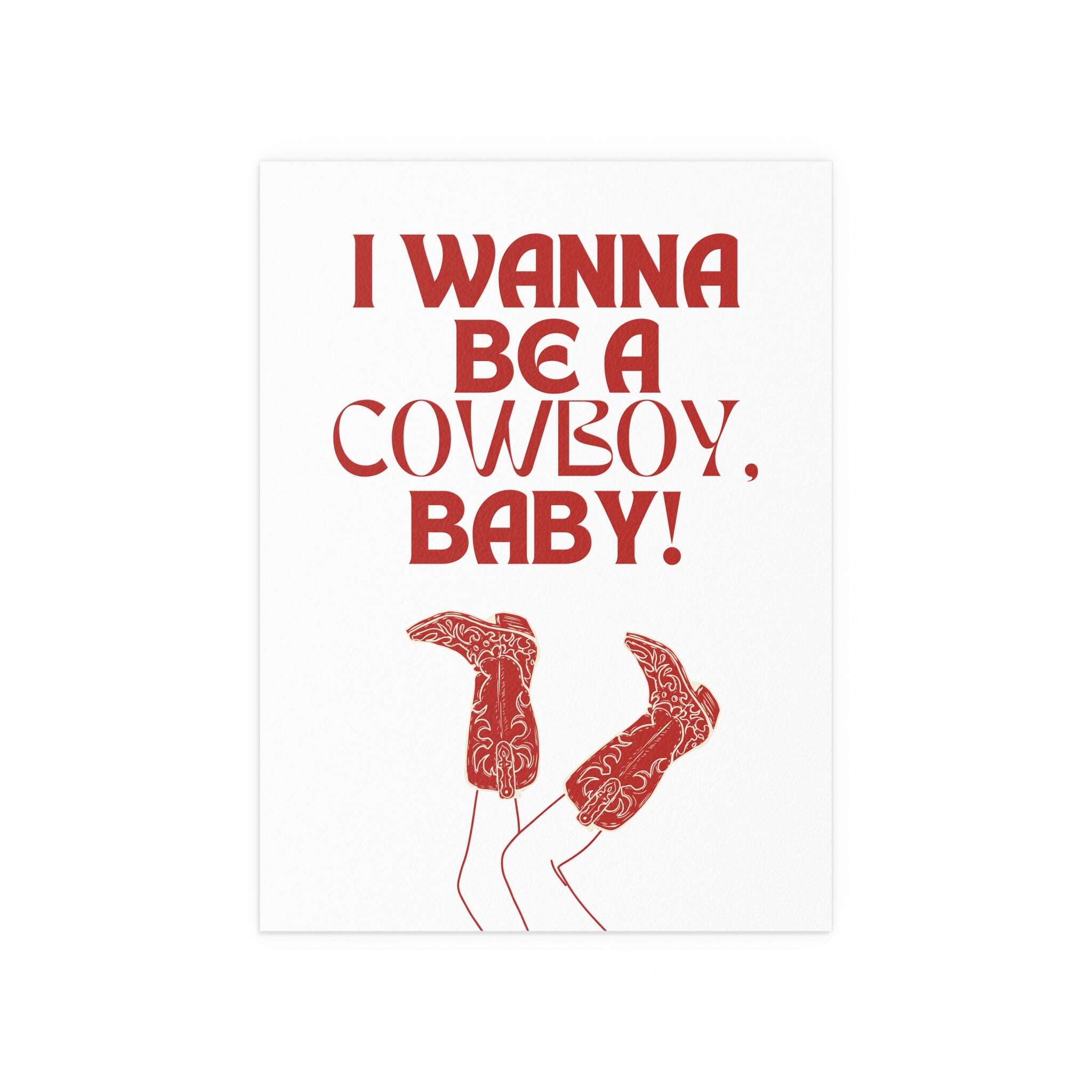 CMAT - I Wanna Be a Cowboy, Baby! (White & Red)