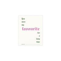 Fontaines DC - Favourite (Off-white + Pink + Green)