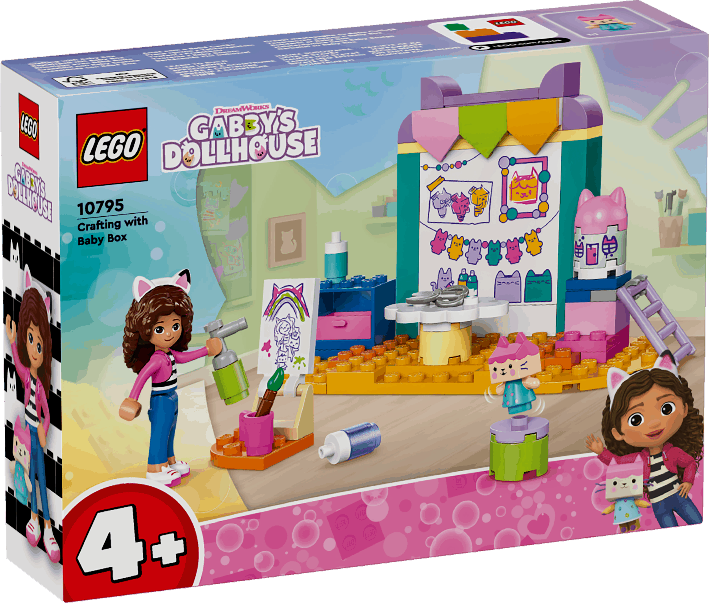 Lego Gabby's Dollhouse 10795 Crafting with Baby Box for Ages 4 and Up