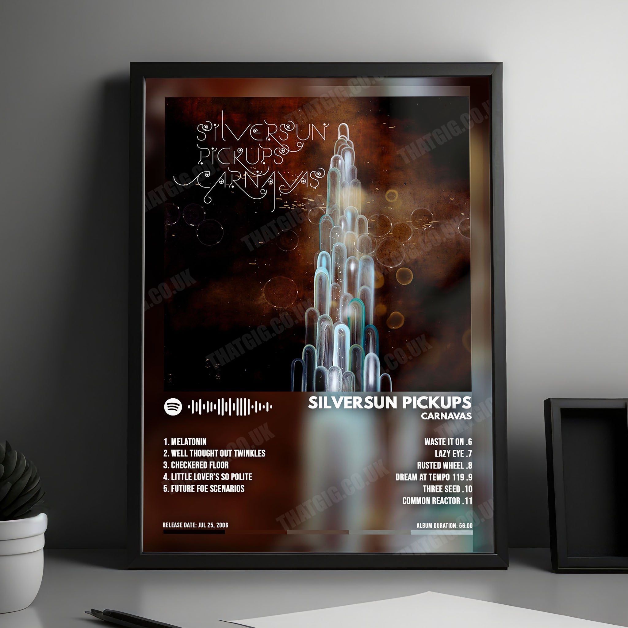 Silversun Pickups "Carnavas" Album Cover Poster - with Complete Tracklist