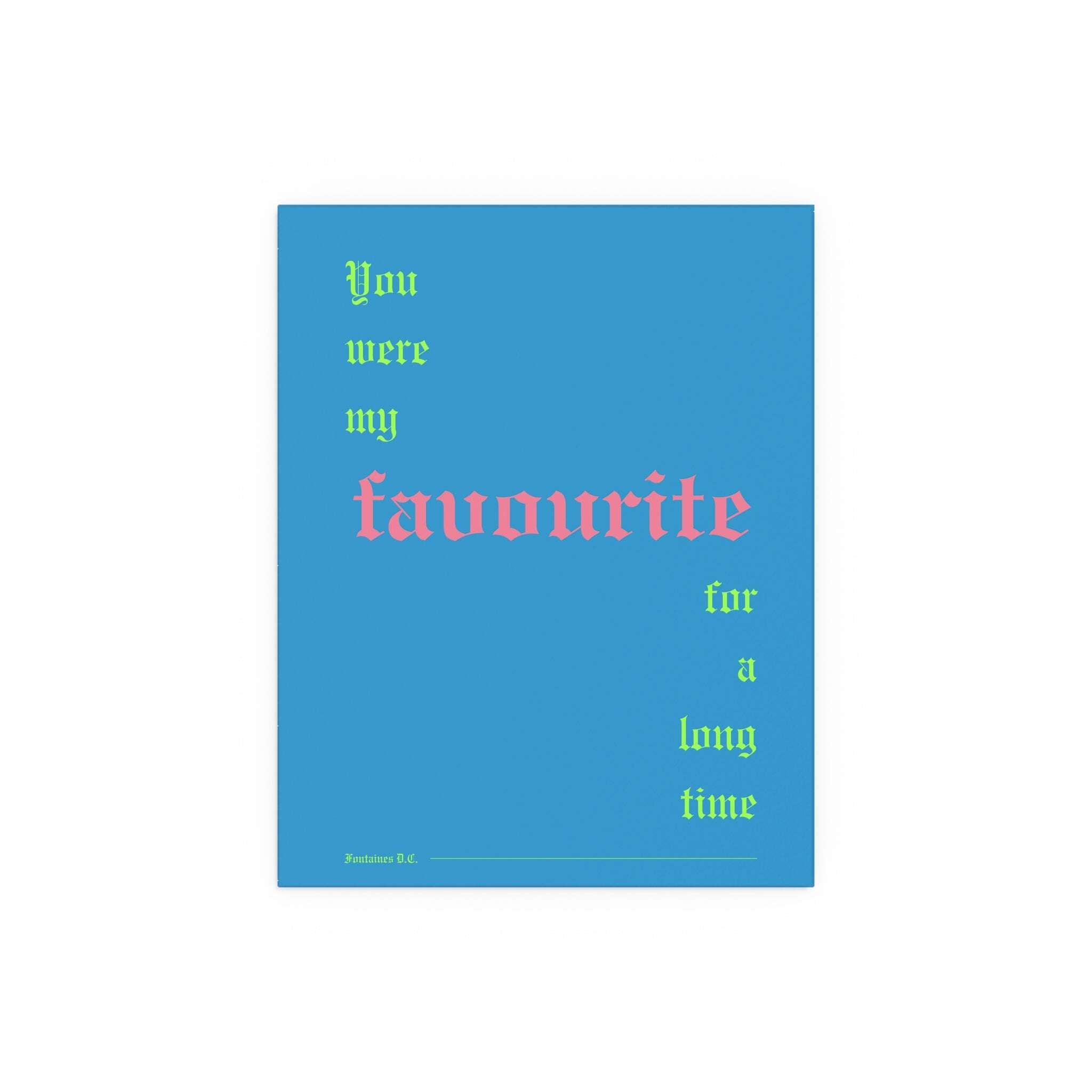 Fontaines DC - Favourite Poster (Romance Blue)