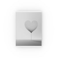 Hardback Journal – Simple Delicate Heart – Black And White Minimalism
