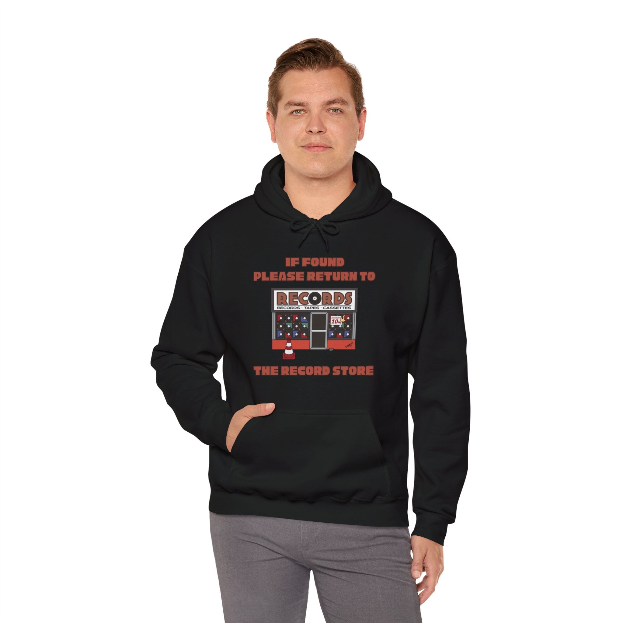 'If Found, Please Return to the Record Store' Men's Hoodie