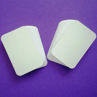 1000 - White ROUNDED Blank Business Cards 250gsm, Stamp, Print, Smooth Card