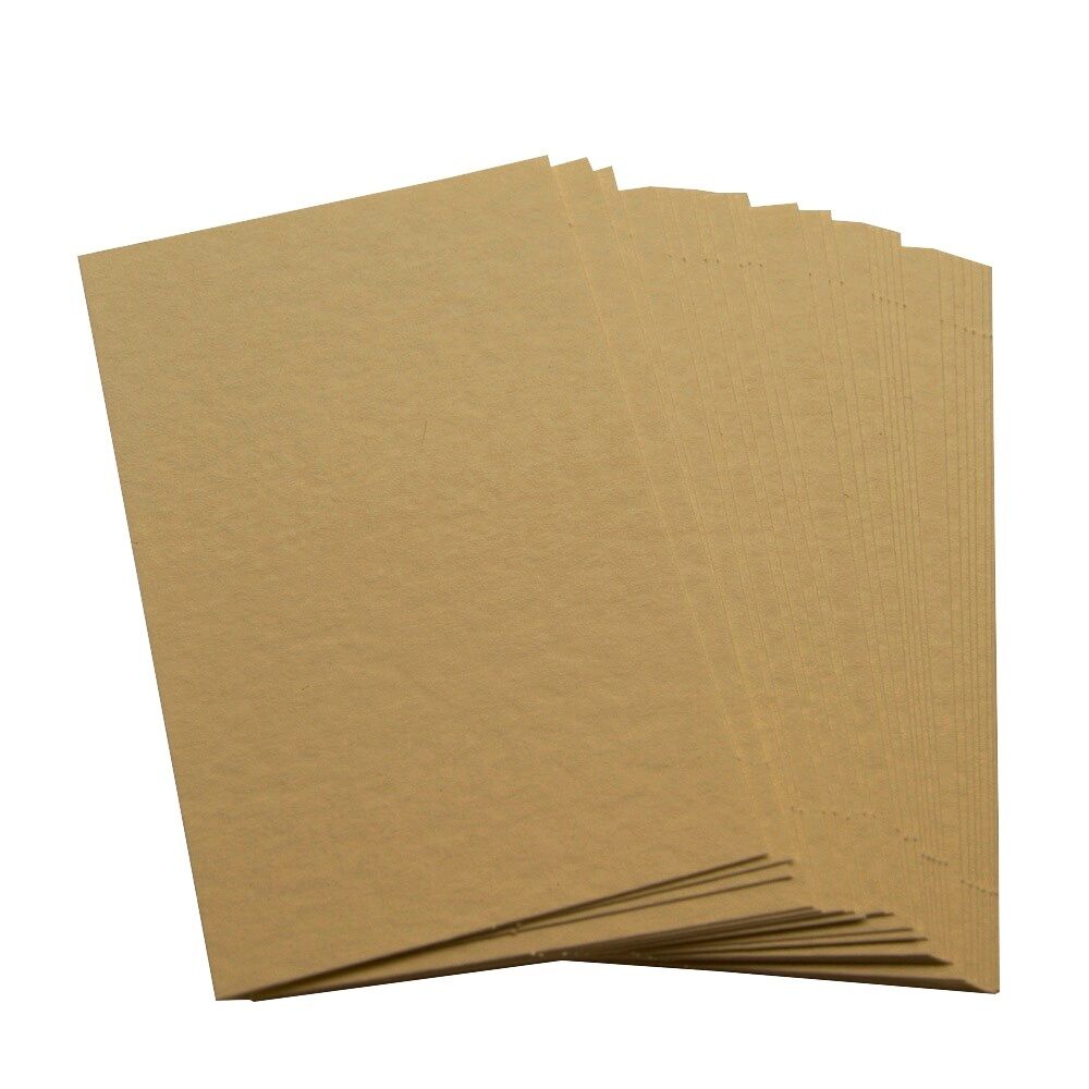 50 x Hammered Ivory Blank Business Cards, 260gsm, Stamp, Write or Print Your Own