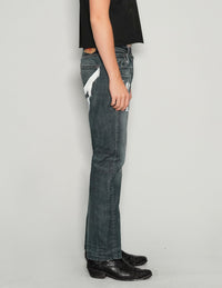 'Love Will Tear Us Apart' Jeans in Indigo