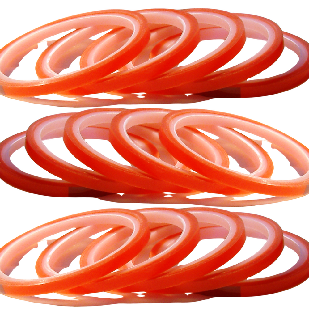 3mm x 5m Clear Double Sided Red Liner Tape for Crafts, Strong Sticky Adhesive