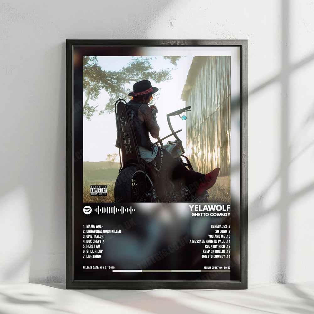 Yelawolf "Ghetto Cowboy" Album Cover Poster - with Complete Tracklist