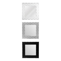Stockholm 3D Effect Wall Mirror with Grey High Gloss