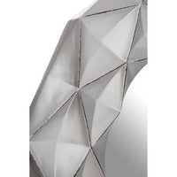 Hexa 3D Effect Light Silver Wall Mirror
