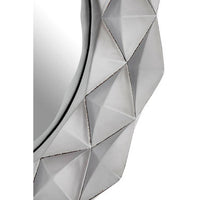 Hexa 3D Effect Light Silver Wall Mirror
