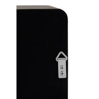 Trosa Medium Black Wall Mirror with Gold Edge