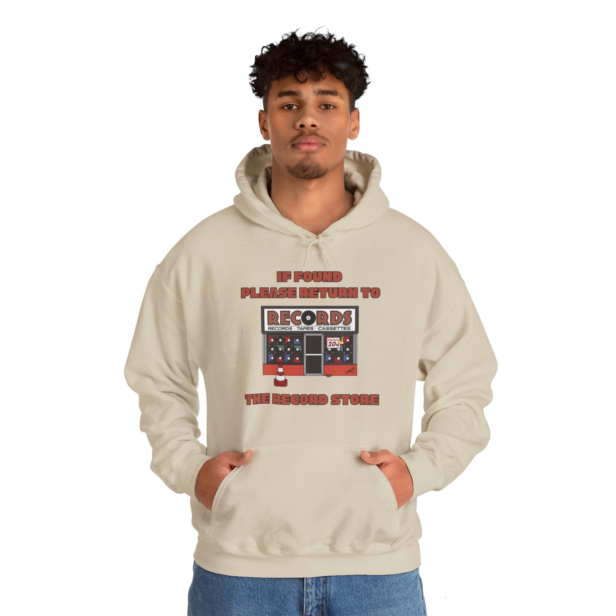 'If Found, Please Return to the Record Store' Men's Hoodie