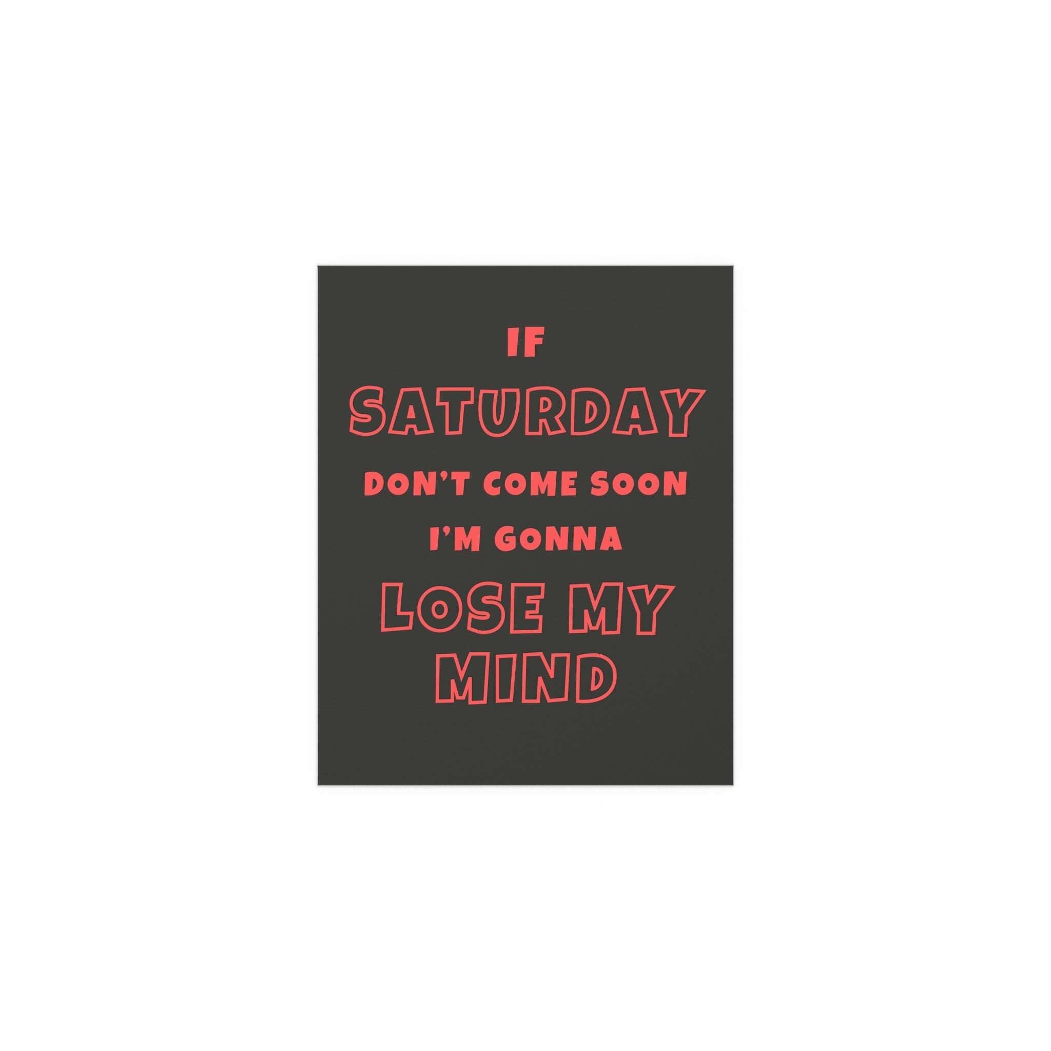 Sam Fender - Saturday (Black + Orange)