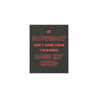 Sam Fender - Saturday (Black + Orange)