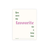 Fontaines DC - Favourite (Off-white + Pink + Green)